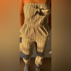 Aerie Striped Jumpsuit